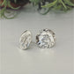 Love Precious Flower Domed Stud Earrings