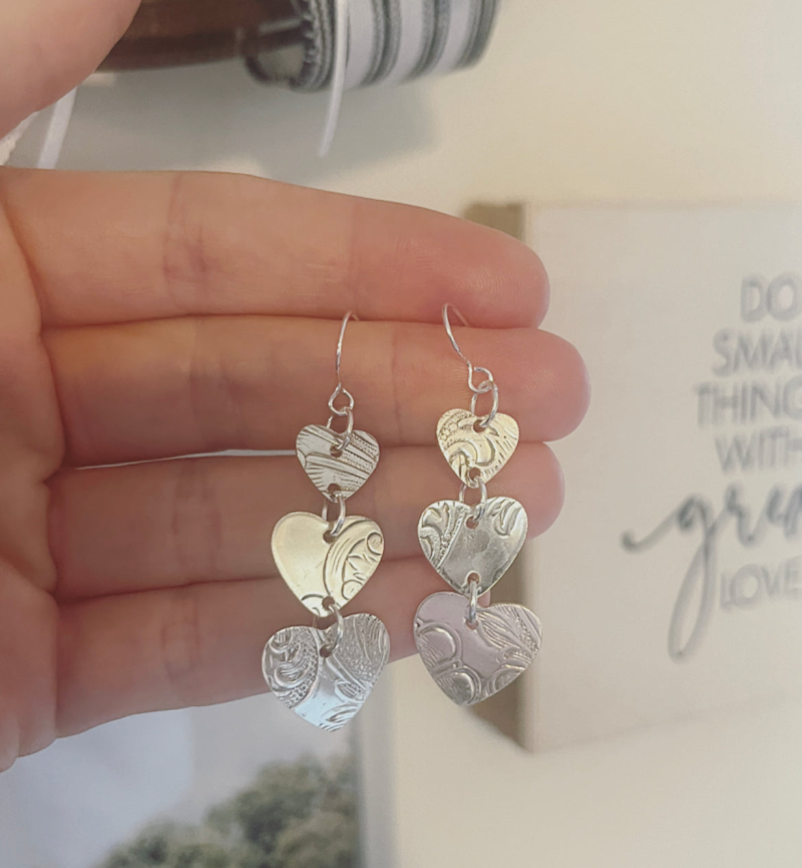 Trilogy of Love Earrings: Small Things, Great Love