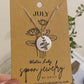 July Waterlily Birth/Anniversary Customized Jewelry