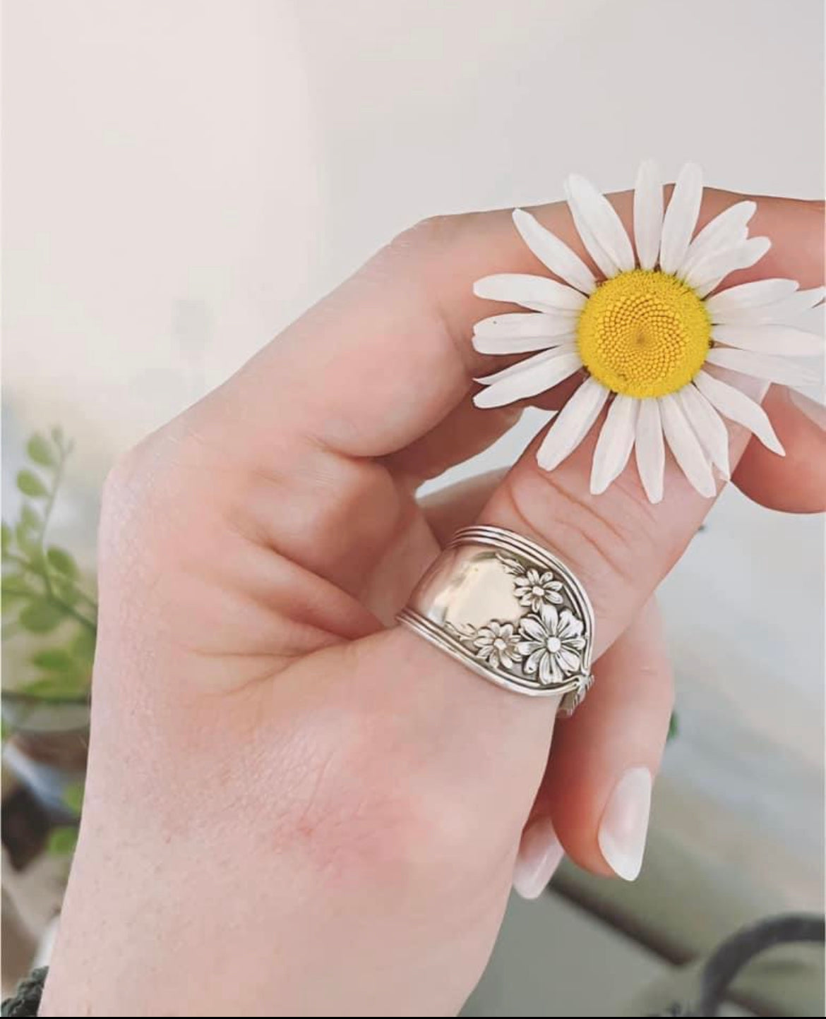 New Daisy Vintage Spoon Ring