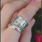 Vintage Elegance: Spiral Handcrafted Spoon Ring in Springtime 1847 by Rogers