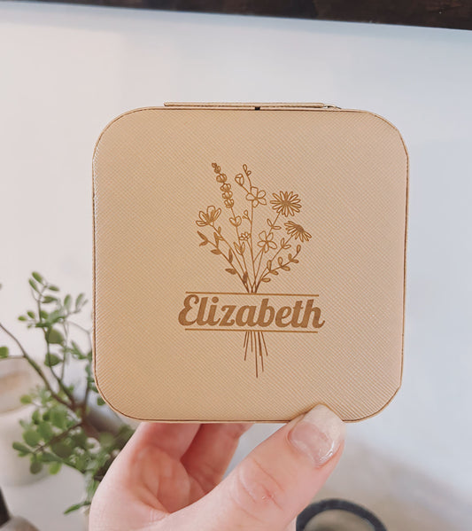 Customized Portable Travel Mini Jewelry Box