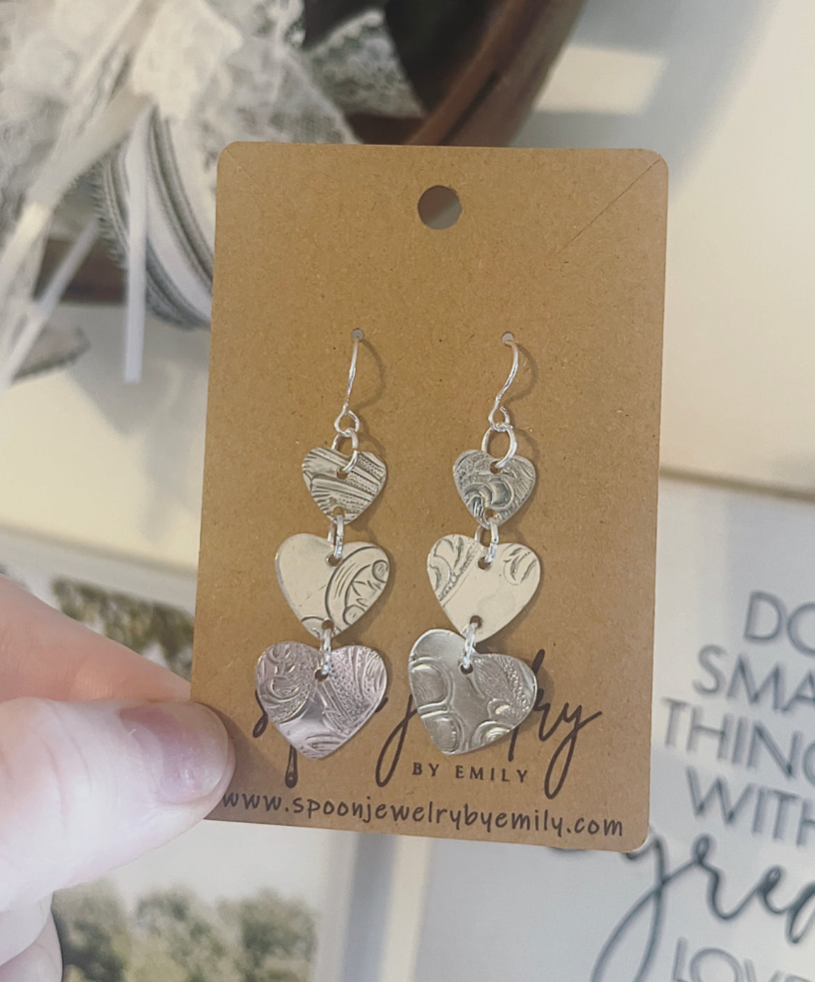 Trilogy of Love Earrings: Small Things, Great Love