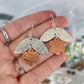 Silver and Copper Petal Duo Earrings