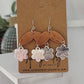 Copper Petal and Silver Bloom Earrings