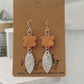 Copper Blossom Drop Earrings