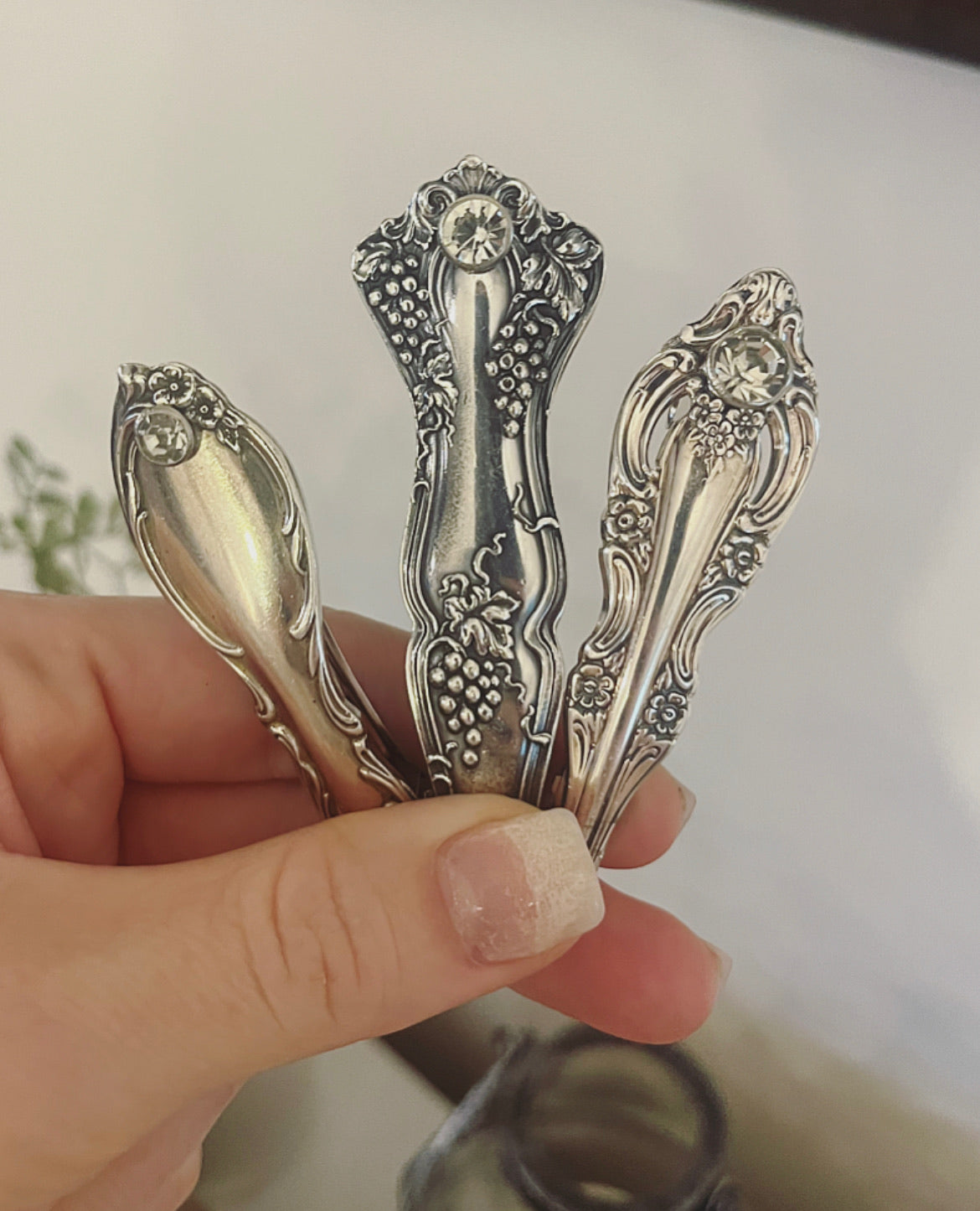 Silverware Hair Clips