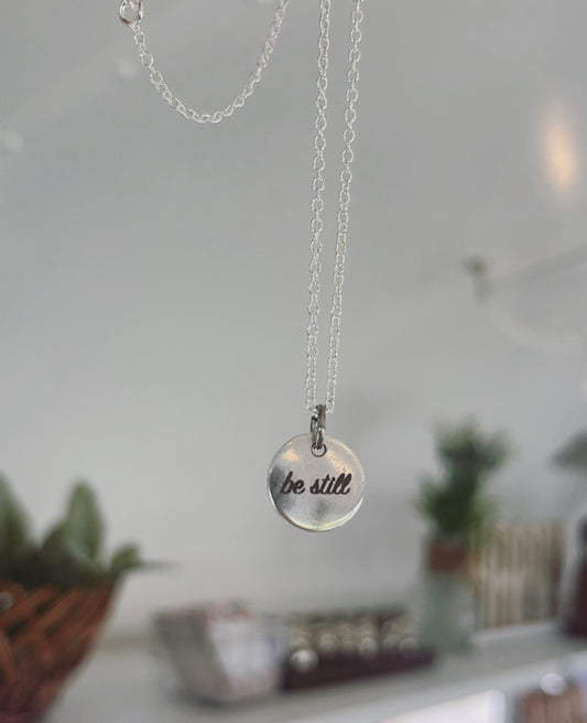 Be Still Dainty Circle Necklace