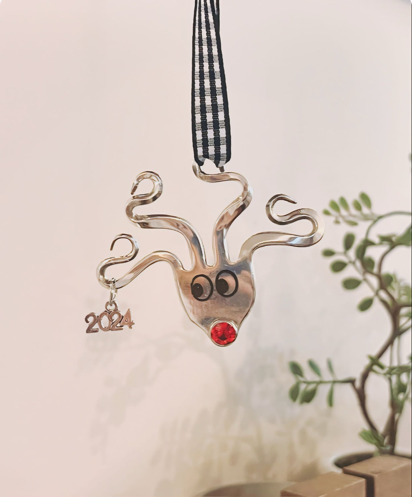 Rudolph Fork Christmas Ornament