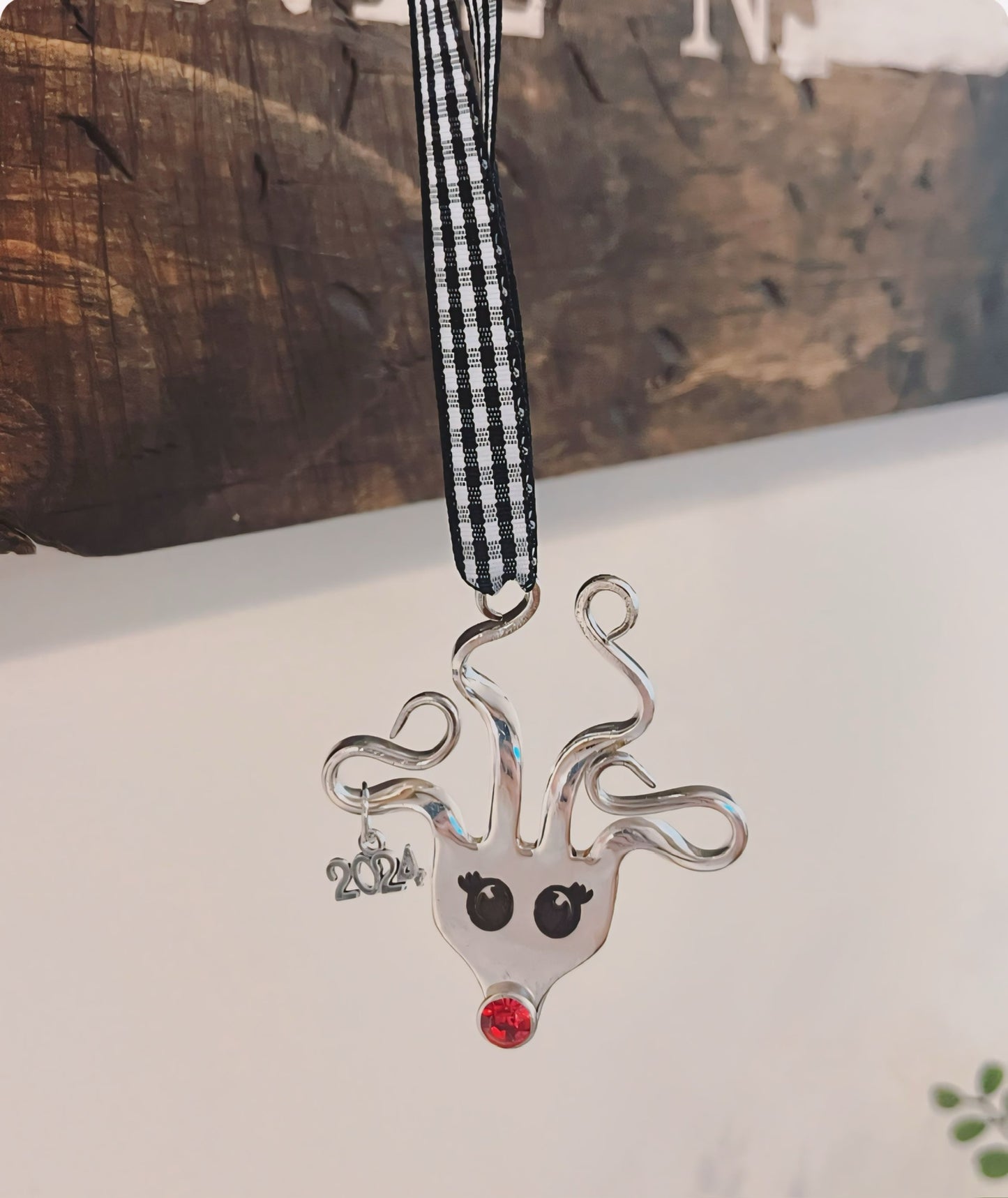 Rudolph Fork Christmas Ornament