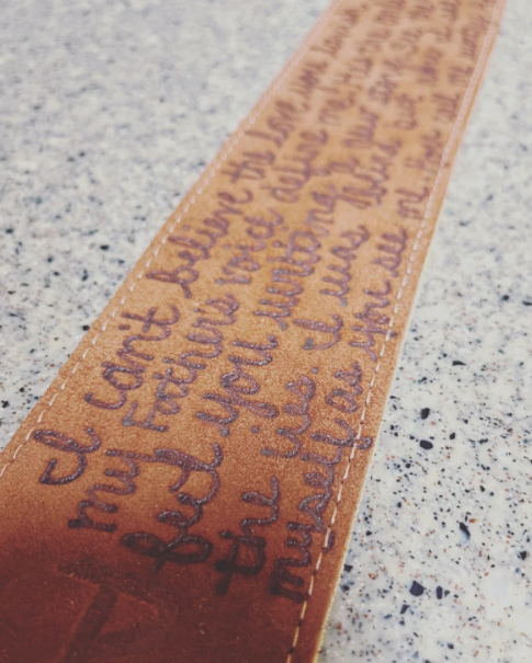 Custom Guitar Strap-Brown