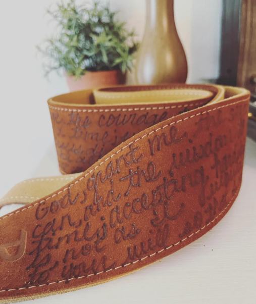 Serenity Prayer Guitar Strap