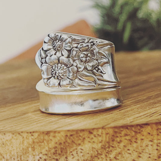 April Spiral Spoon Ring