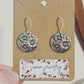 April Knife Handle Domed Earrings