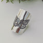 Butterfly Hand Embossed Spoon Ring