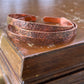 Copper Floral Cuff Bracelet