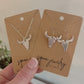 Longhorn Earrings and Necklace Set