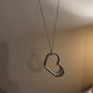 Personalized Floating Heart Necklace