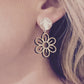 Wooden Daisy Earrings